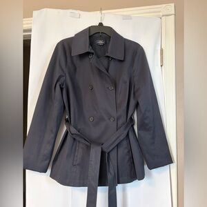 Brooks Brothers 346 women’s‎ Navy double breasted Short trench coat size 12
